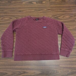Patagonia Quilted Burgundy Sweatshirt